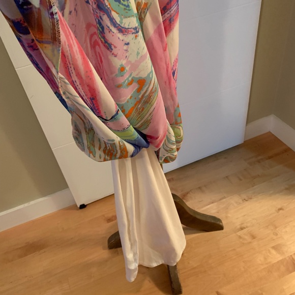 Pink Owl Size Small Maxi Dress - Multi- Color Print - Picture 6 of 6